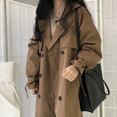 Langer, lässiger Trenchcoat